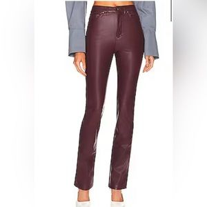 AFRM Heston Vegan Leather Pant in Port Royale (Revolve)